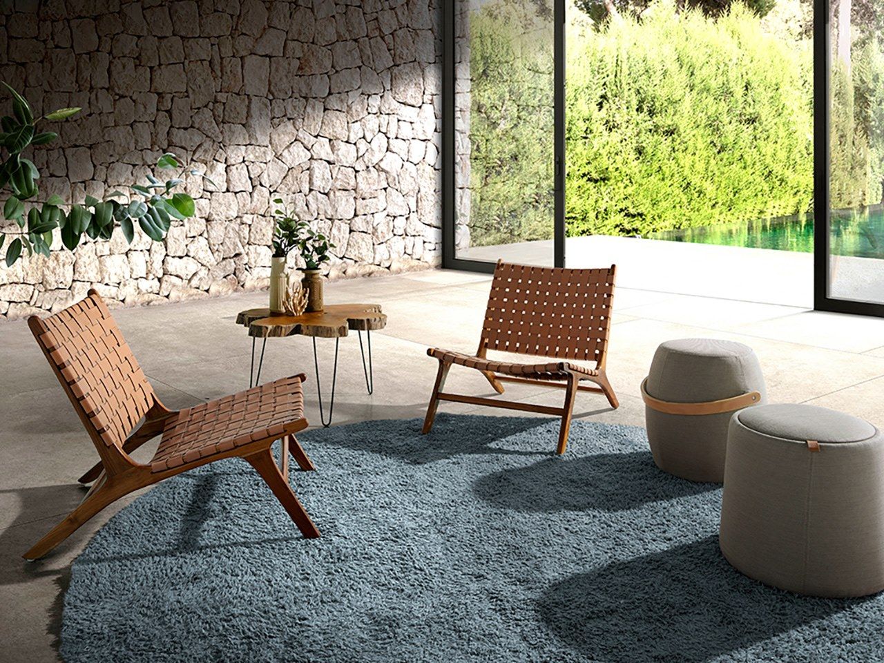 Ткань круглый контейнер пуф Angel Cerda диван тренд ARCH-00001426 - Вид №2