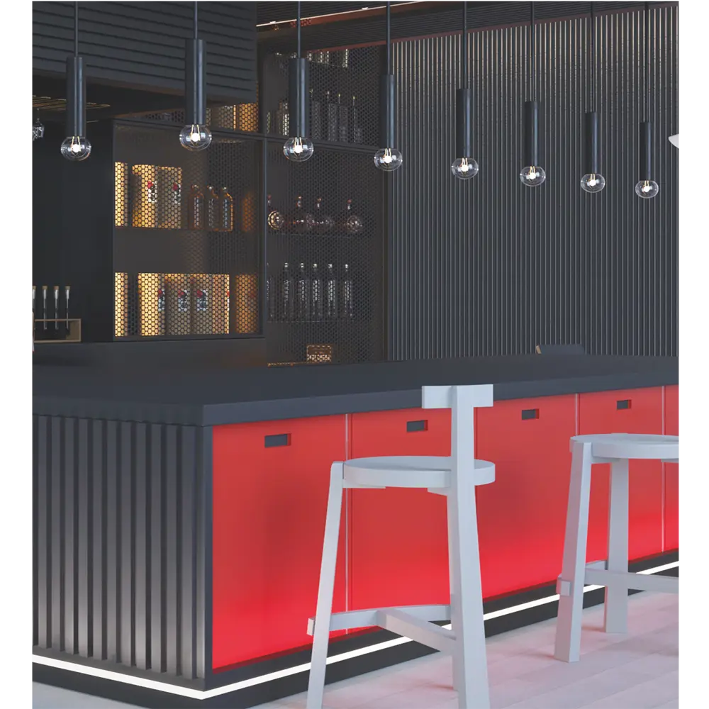 PORTIKA Декоративная рейка МДФ черная для современного интерьера 85314193 STLM-1466649 - Вид №3