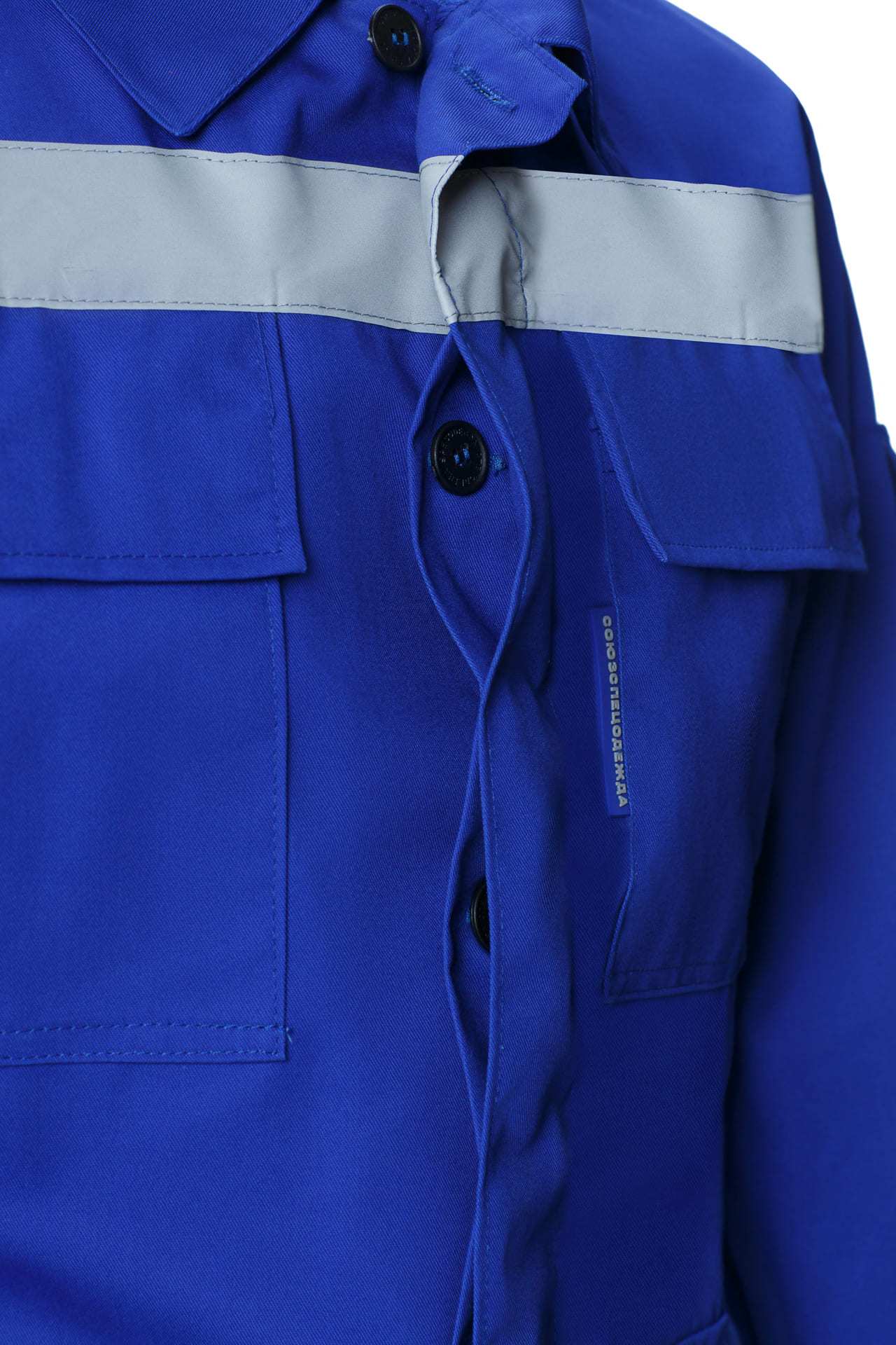 65535 Костюм "Эксперт-2" с СВП василек  Летняя спецодежда  размер 52-54/182-188  - Вид №6