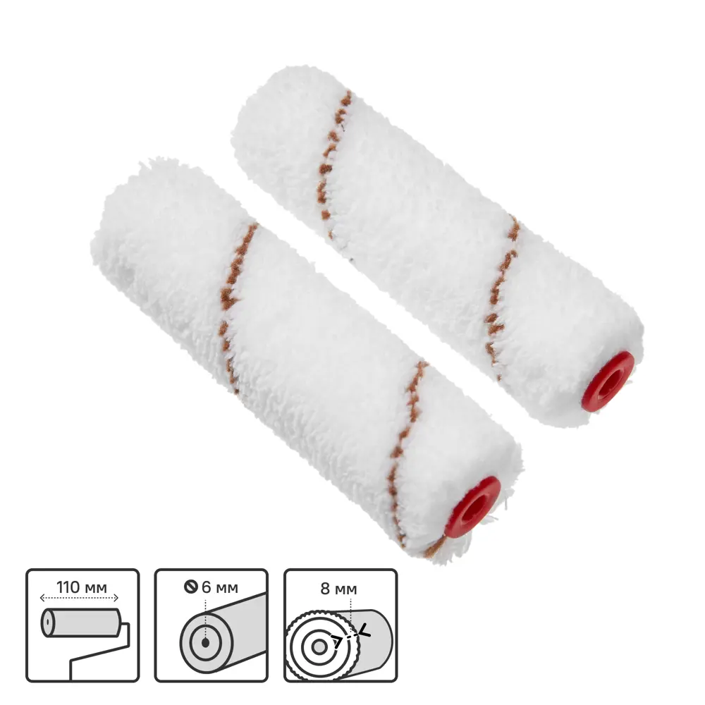 Валик Dexter для алкидных красок 110 мм (2 шт) - профессиональное покрытие 82800674 STLM-0857850