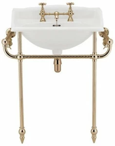 Gentry Home Раковина с одной консолью из фарфора Victorian