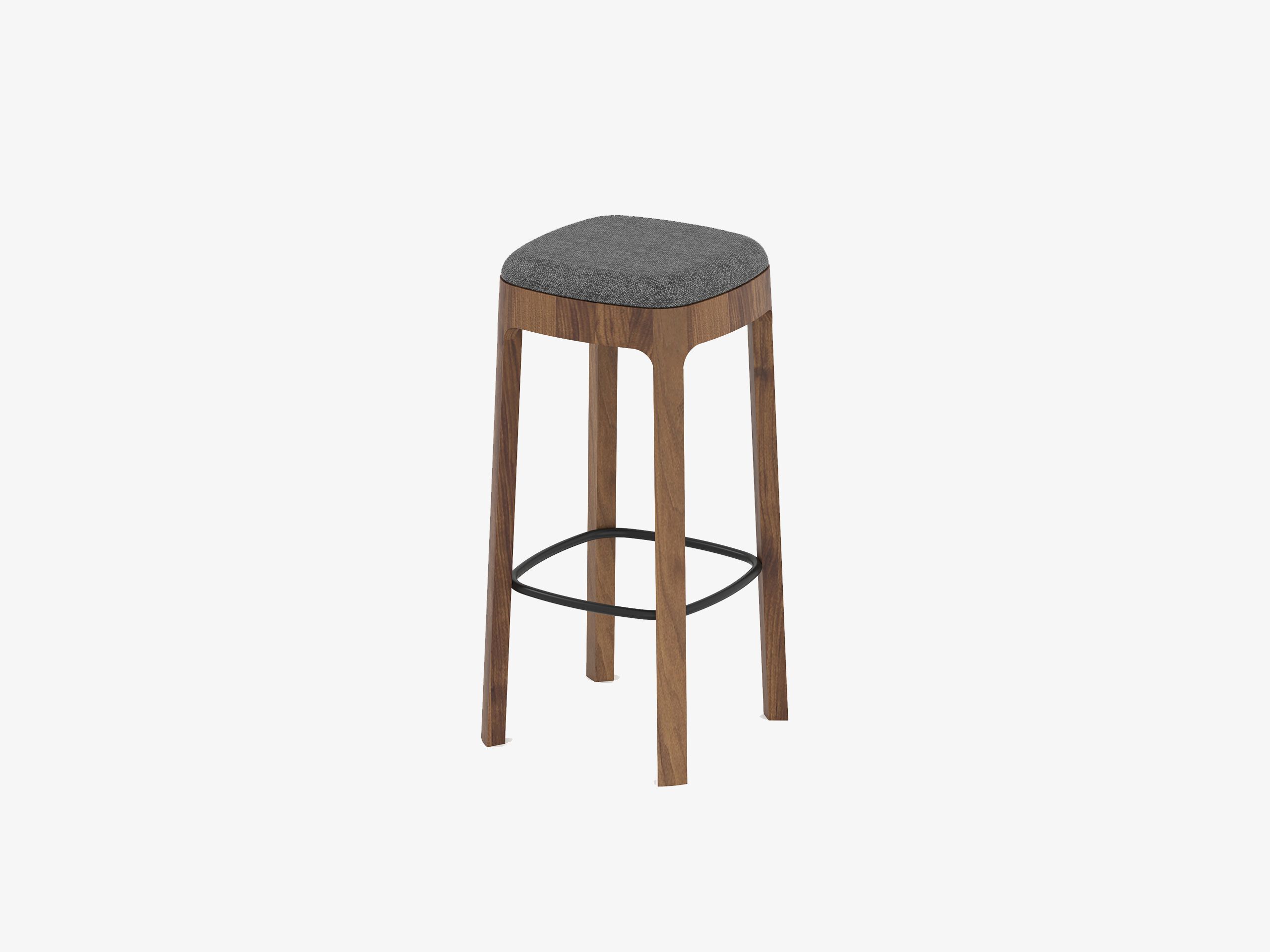 Высокий стул из массива дерева с мягким сиденьем Air Division ARCH-00026827 - Вид №1