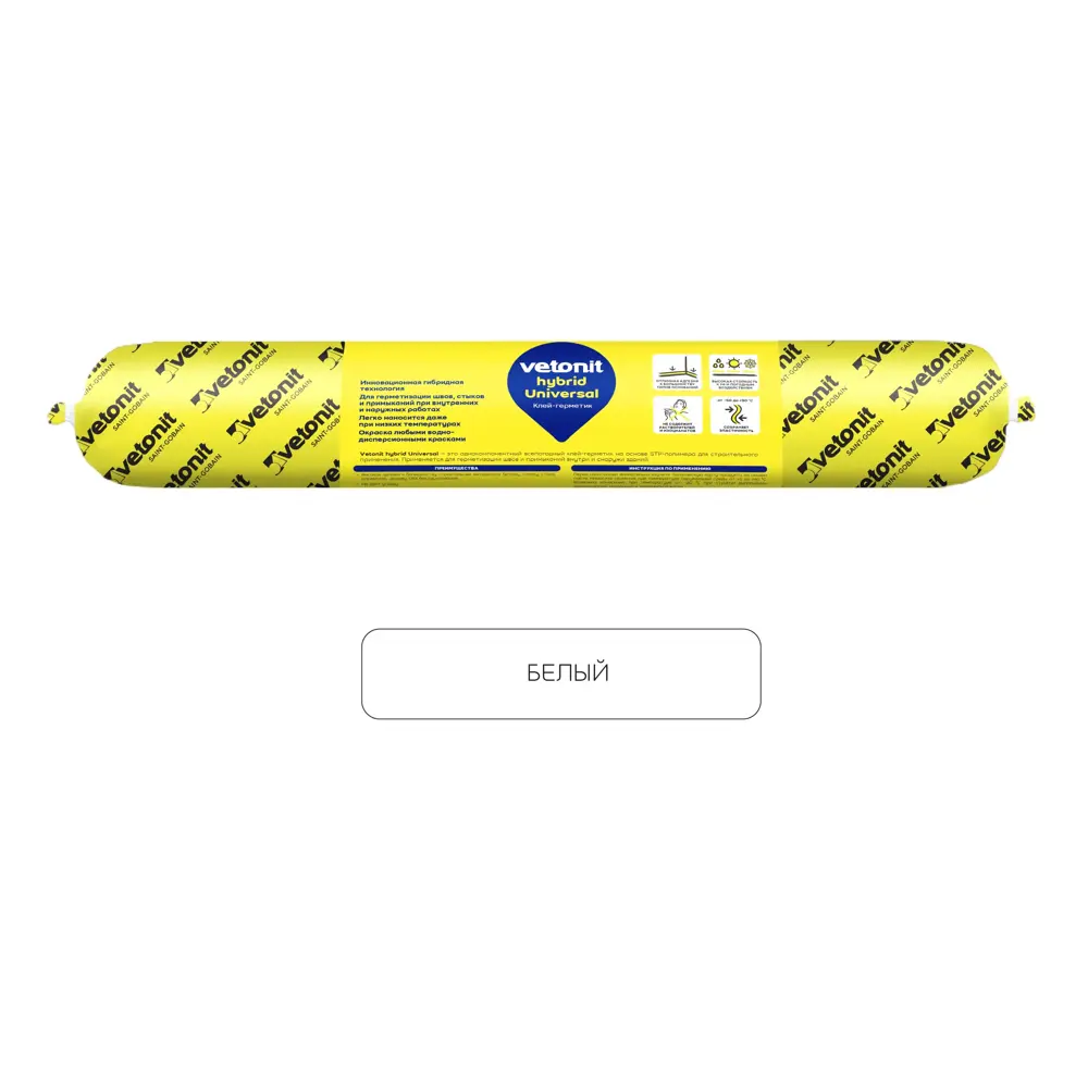 Универсальный клей-герметик VETONIT Hybrid для внутренних и наружных работ 84660101 STLM-0053534