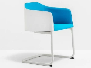 Pedrali Консольный стул с подлокотниками Laja Cantilever 882