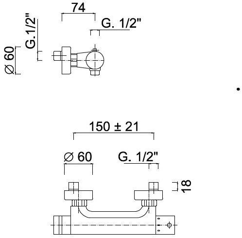 Rubinetteria Giulini Кран для душа Myring Fmr0808 - Вид №1