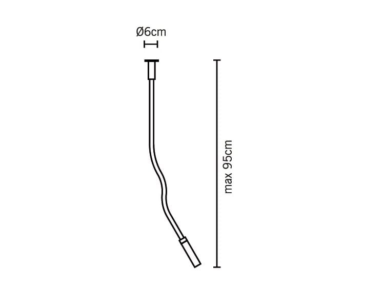 Силиконовый настенный светильник с гибкой рукояткой Fabbian ARCH-00149128 - Вид №6