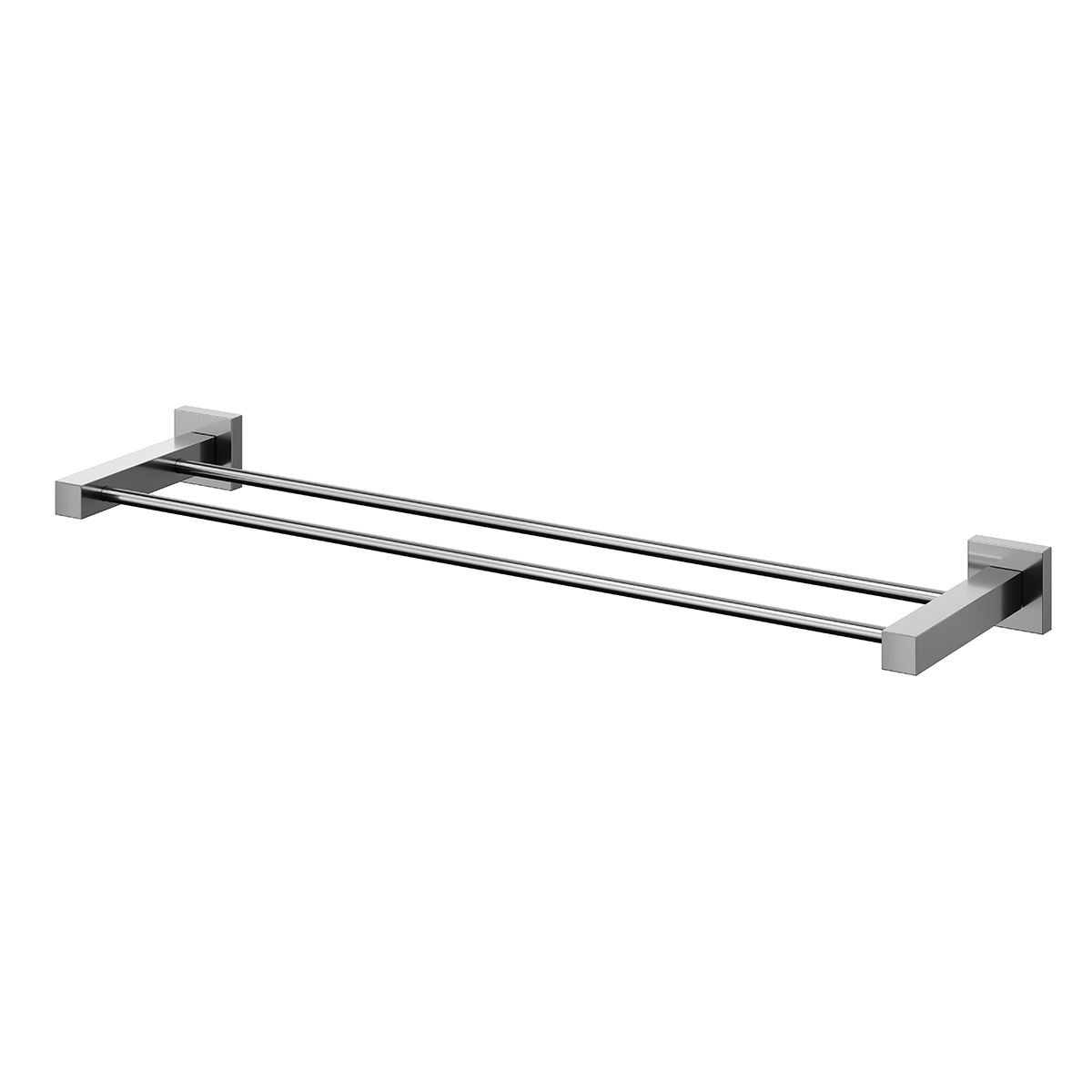 00641848 Двойная вешалка для полотенец из полированного золота Docol SQUARE