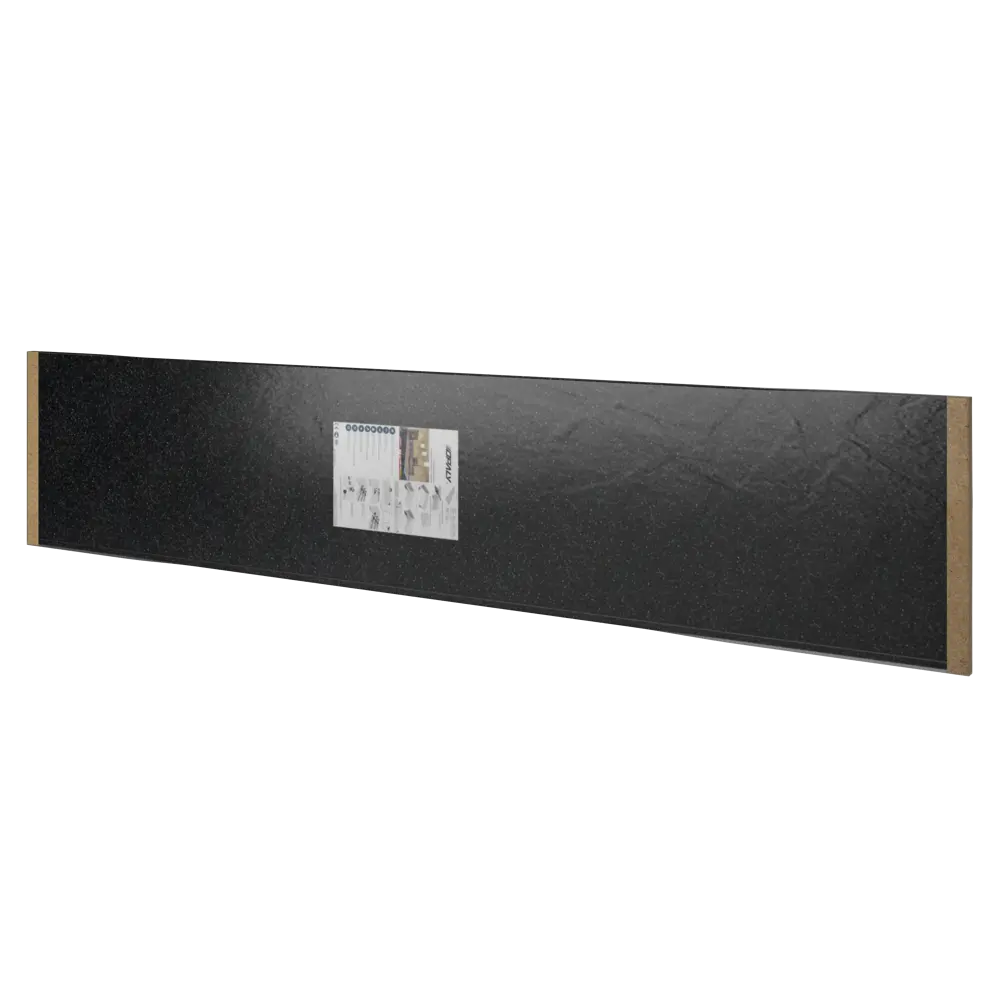 Столешница Найт 300x60x2 см искусственный камень цвет чёрный Santreyd STLM-2043143 - Вид №8