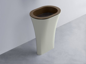 AMLA65-CA+AMPILO-LV+AMCOLO-PM Раковина Amedeo Ovale отдельностоящая cielo Enjoy + Amedeo