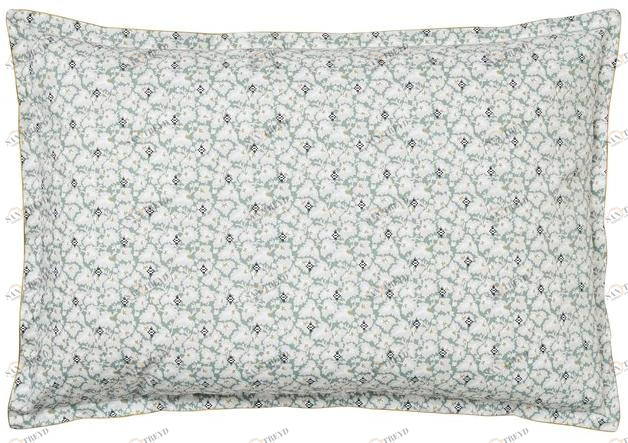 Alexandre Turpault Хлопковая наволочка с принтом и цветочными мотивами Feuilles d'ikat sun-id-1376232