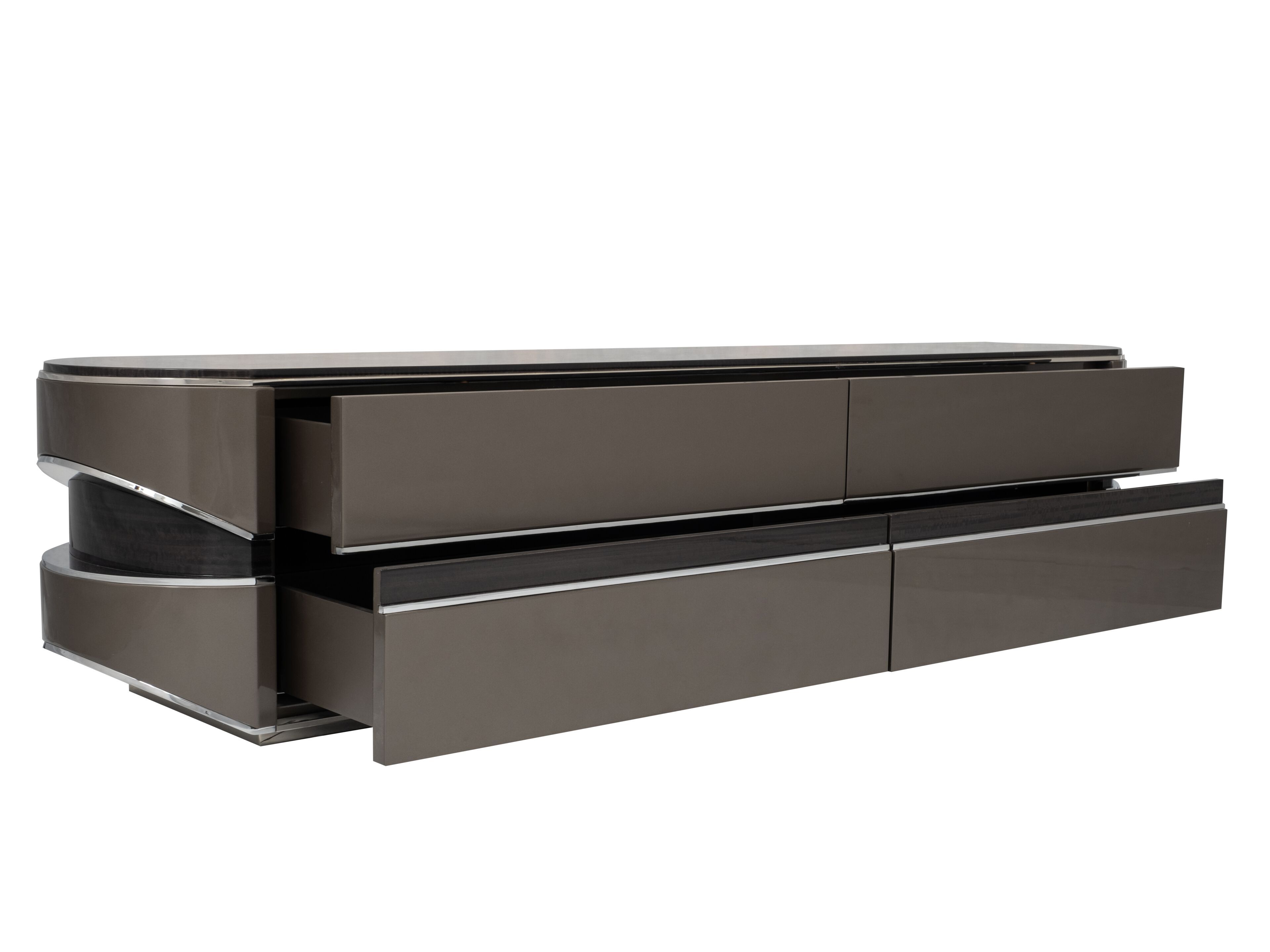 Низкий шкаф для телевизора с ящиками Zebrano Kailas ARCH-00138076 - Вид №2