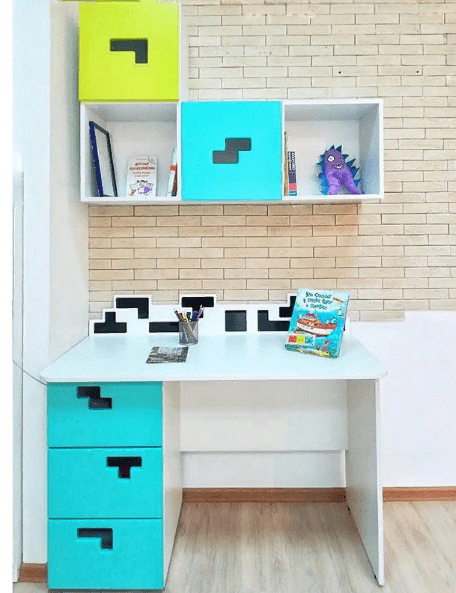 Полка детская навесная вертикальная "Продленка-1" МАНДАРИН ПРОДЛЕНКА 178755 Белый;черный Santreyd  - Вид №2