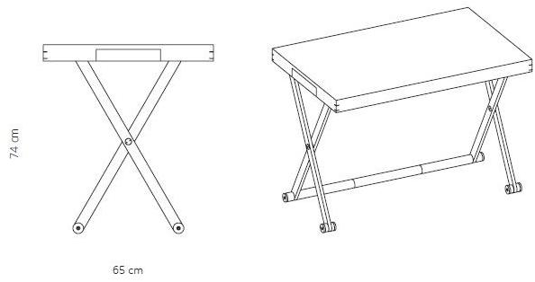 ManifestoDesign Стол / письменный стол с кожаной столешницей sun-id-1354292 - Вид №4