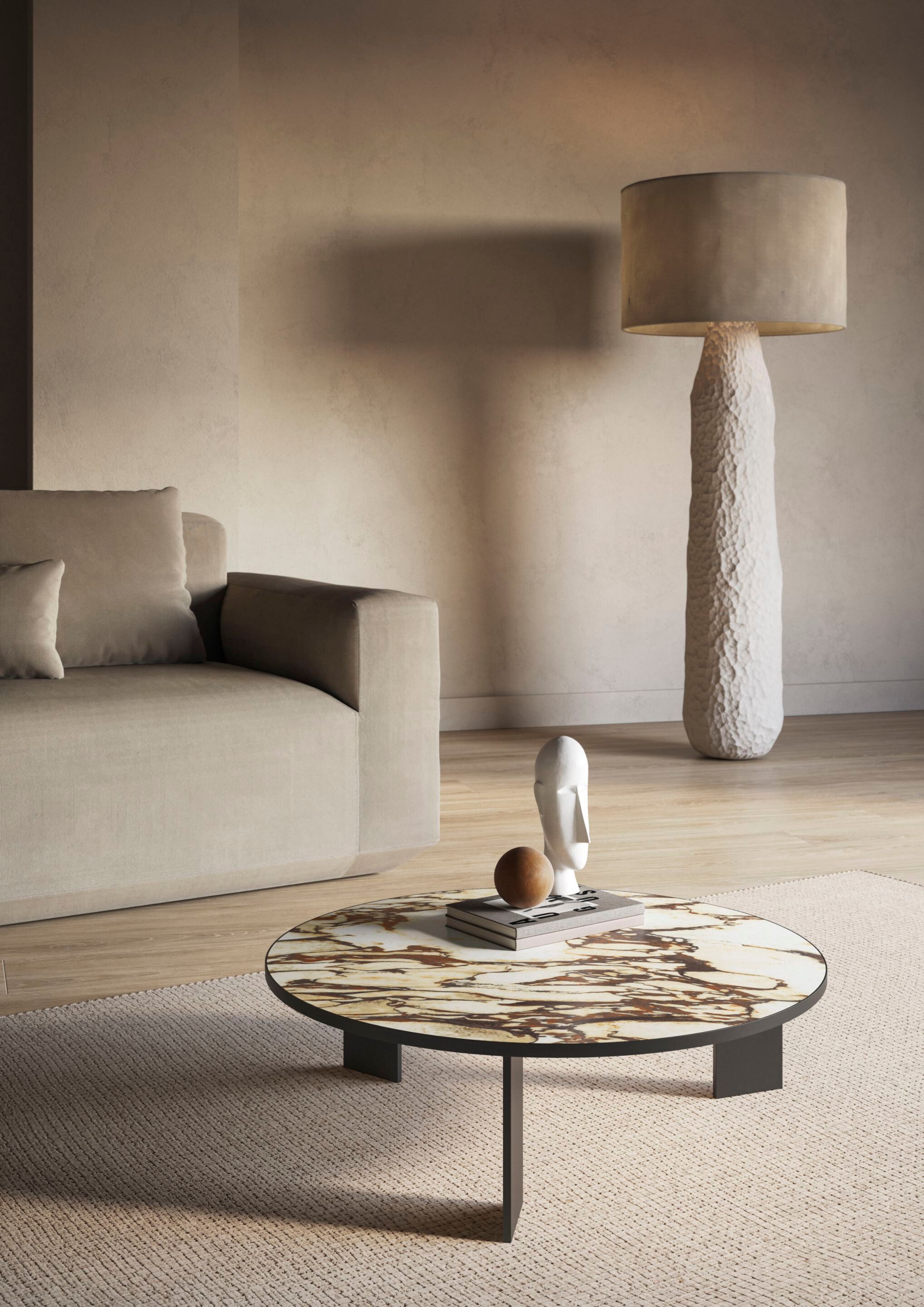 Круглый журнальный столик из керамогранита Casalgrande Padana Convivialis ARCH-00086891 - Вид №1