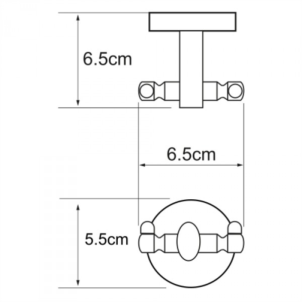 Крючок двойной WasserKRAFT Rhein 6223D sun-id-561620 - Вид №1