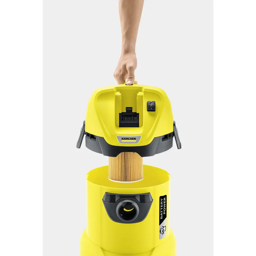 Пылесос Karcher WD3 Battery Set, 300 Вт, 17 л STLM-2058036 - Вид №4