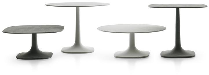B&B Italia Outdoor Садовый столик квадратный из бетона Fiore sun-id-1351258 - Вид №1