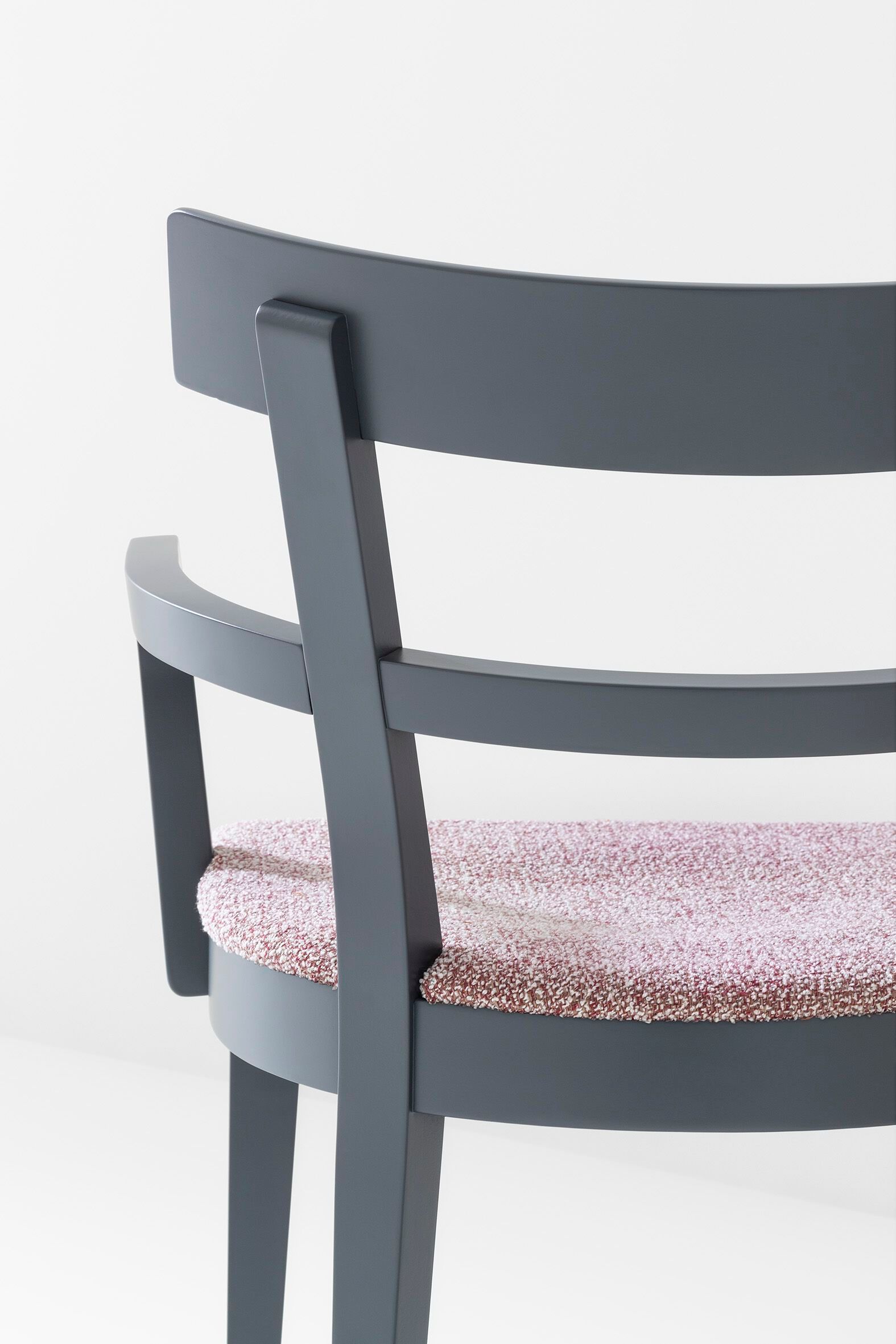 Высокий стул из бука с мягким сиденьем Billiani кафе ARCH-00097546 - Вид №2