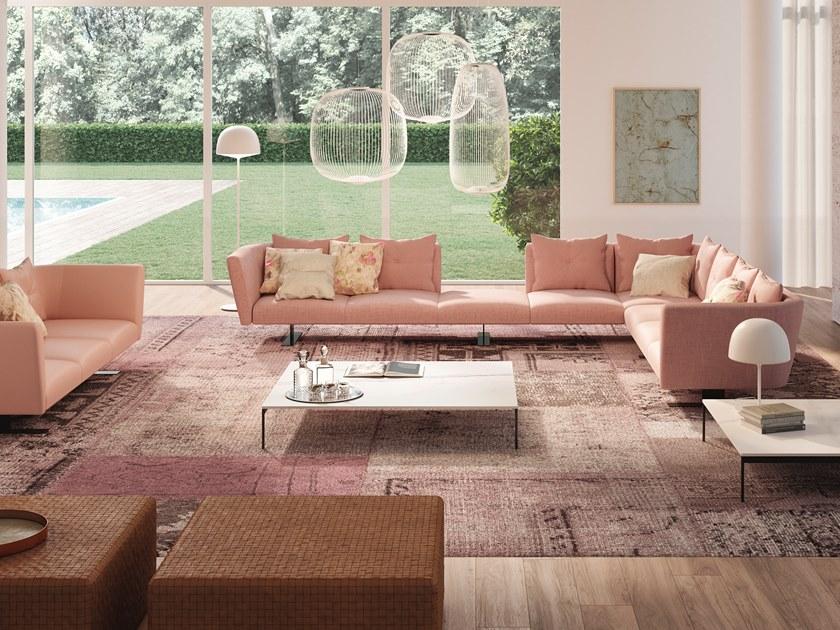 ESTEL GROUP Угловой диван со съемным чехлом из ткани Saint barth sun-id-1368043 - Вид №1