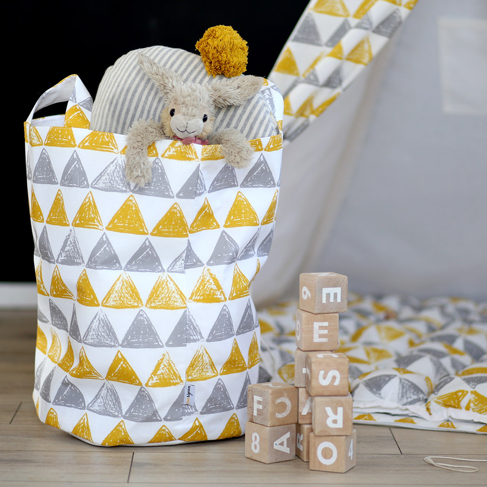 Тканевая корзина Triangles VAMVIGVAM TRIANGLES 281541 Желтый;серый Santreyd  - Вид №1