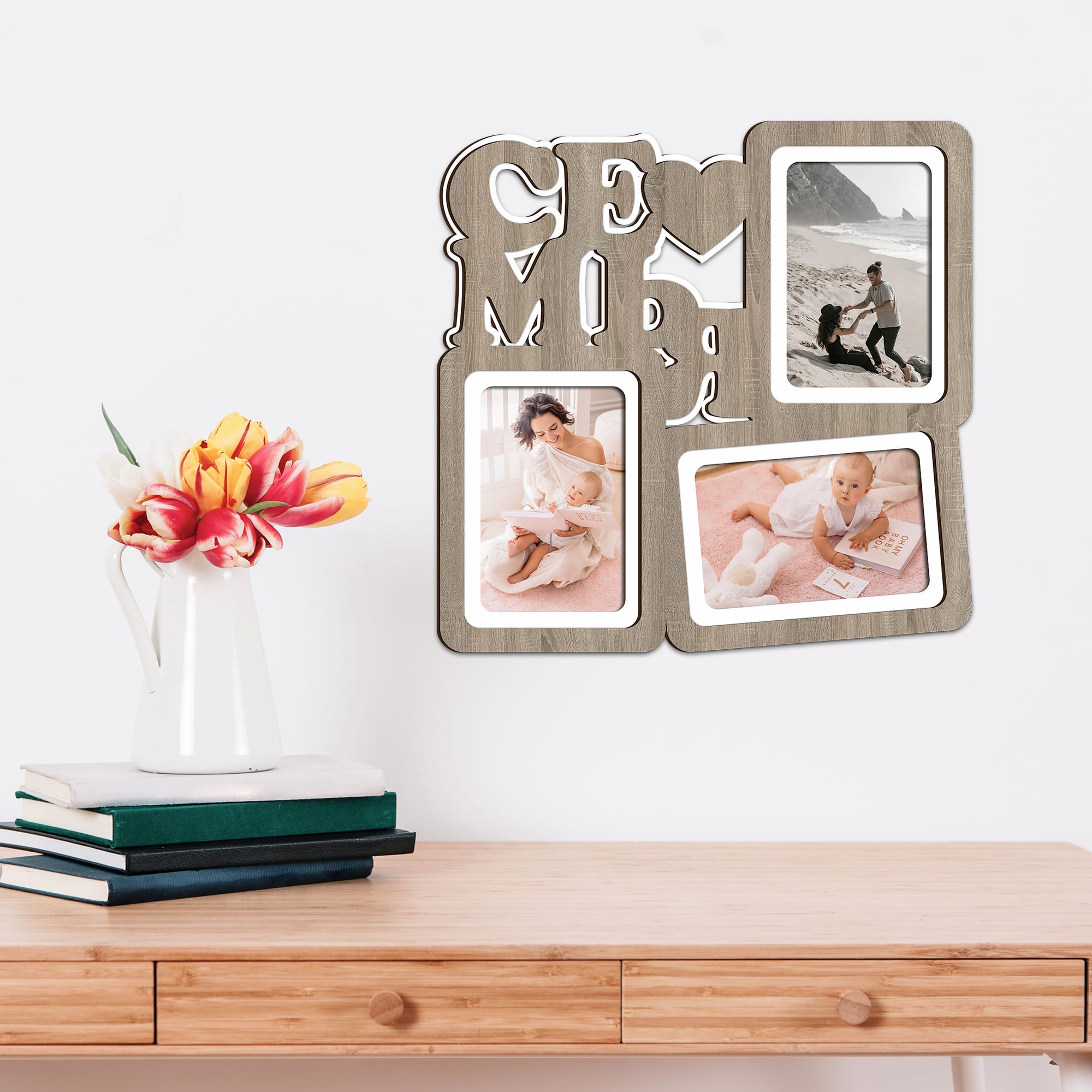 82520994 Фотосет «Семья», 3 фото, размер фото 10x15 см, цвет дуб Santreyd  - Вид №2