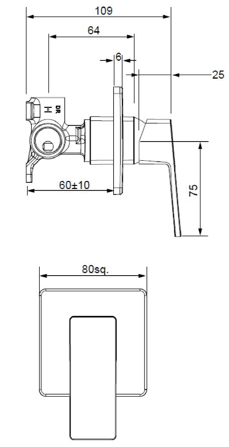 BLHPSBK Смеситель для душа Blaze Methven Черный - Вид №1