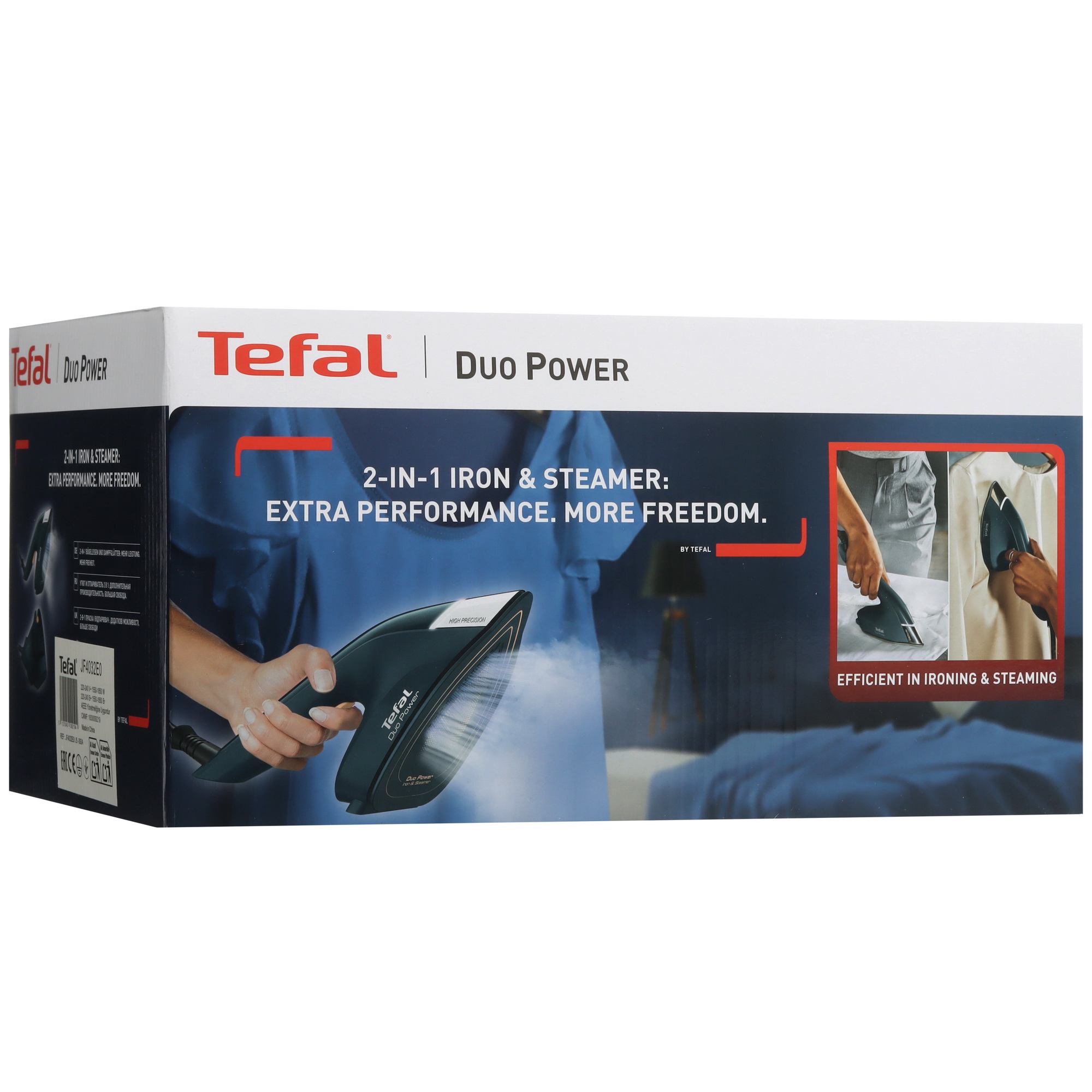 5605385 Утюг-отпариватель Tefal DUO POWER JF4032E0 синий STDN-0049099 - Вид №12