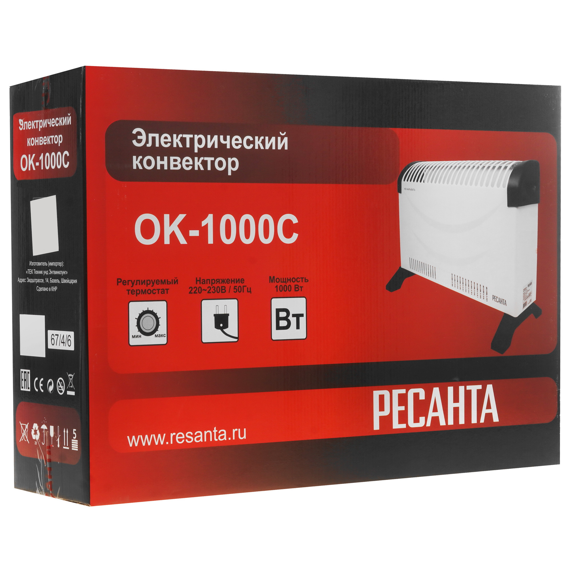 1076879 Конвектор Ресанта ОК-1000C STDN-0022468 - Вид №7