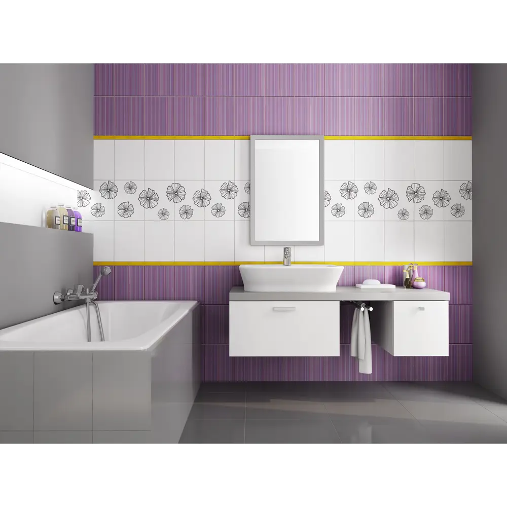 Комплект панелей ПВХ Астер 8 мм 2700x250 мм 2.7 м² 4 шт VOX STLM-2048859 - Вид №1