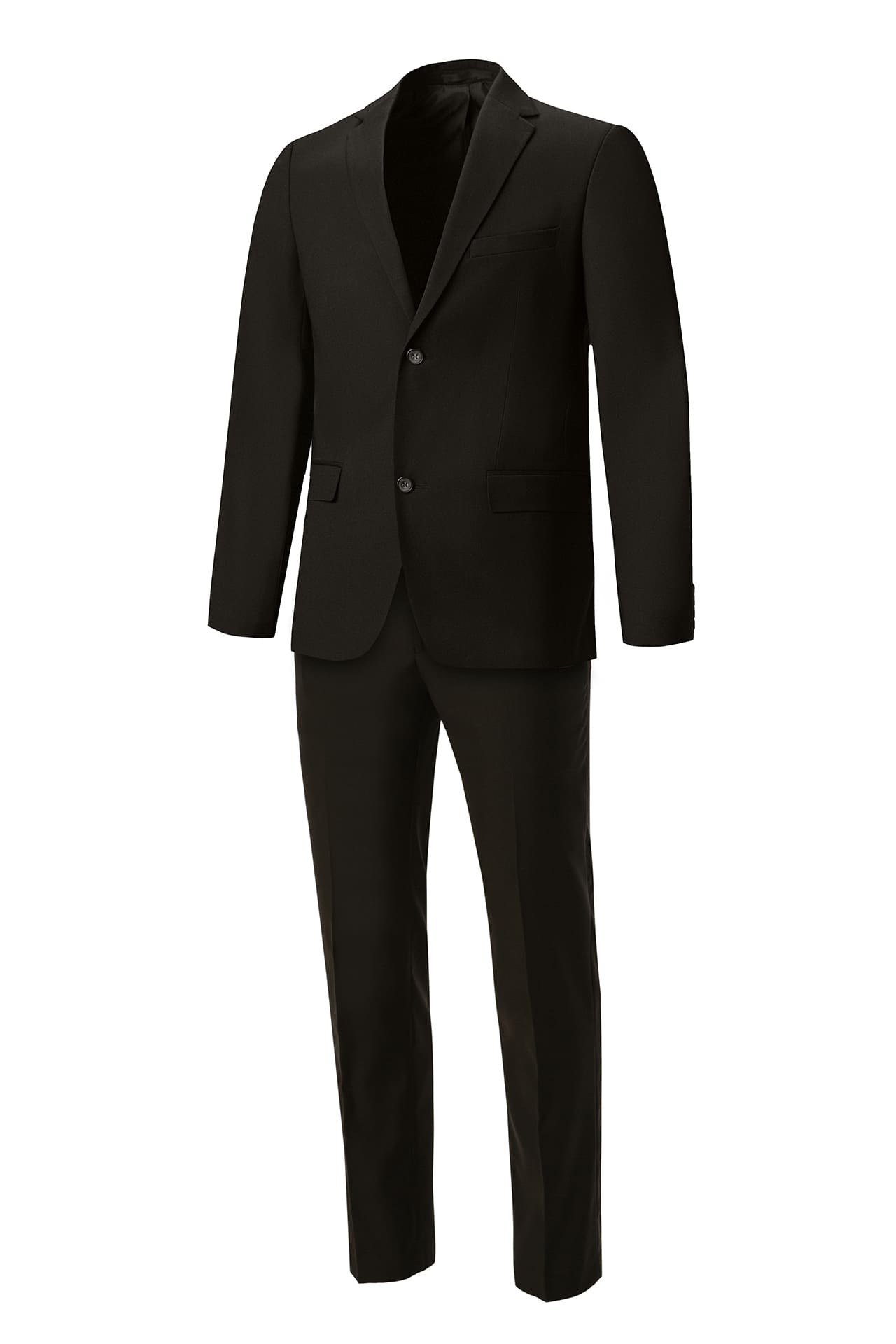 63985 Костюм мужской классический  black El-Risto  Одежда для охранных структур  размер 96 (48)/170 