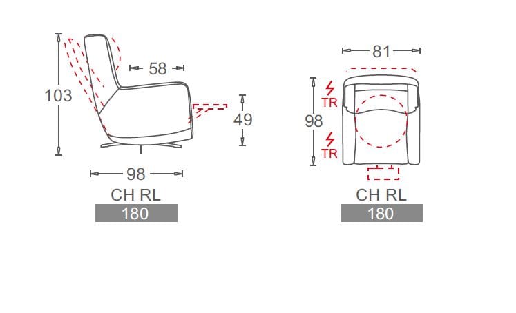 Кресло с электроприводом CAMPO DE' FIORI CL142 ARCH-00006168 - Вид №5