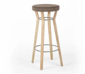 Wildspirit Высокий деревянный табурет со встроенной подушкой