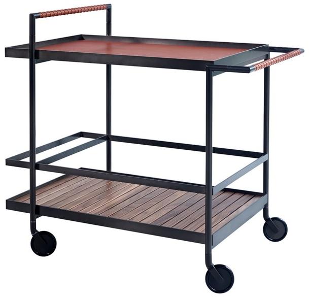 more Барная тележка из металла и массива ореха Harri sun-id-1398975 - Вид №1