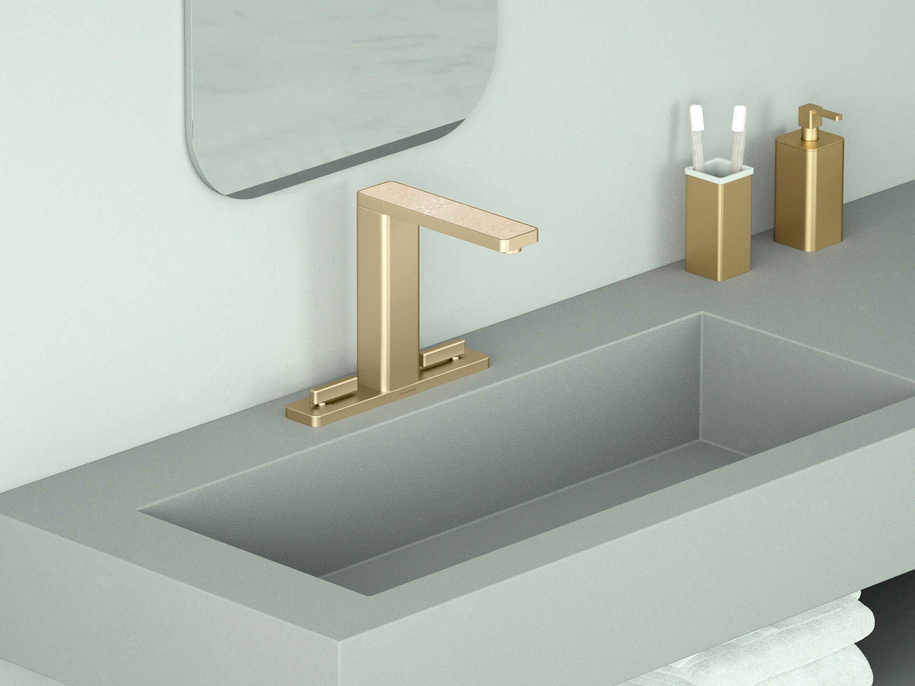 Смеситель для раковины с 3 отверстиями GUGLIELMI RUBINETTERIE GZero ARCH-00128364 - Вид №5