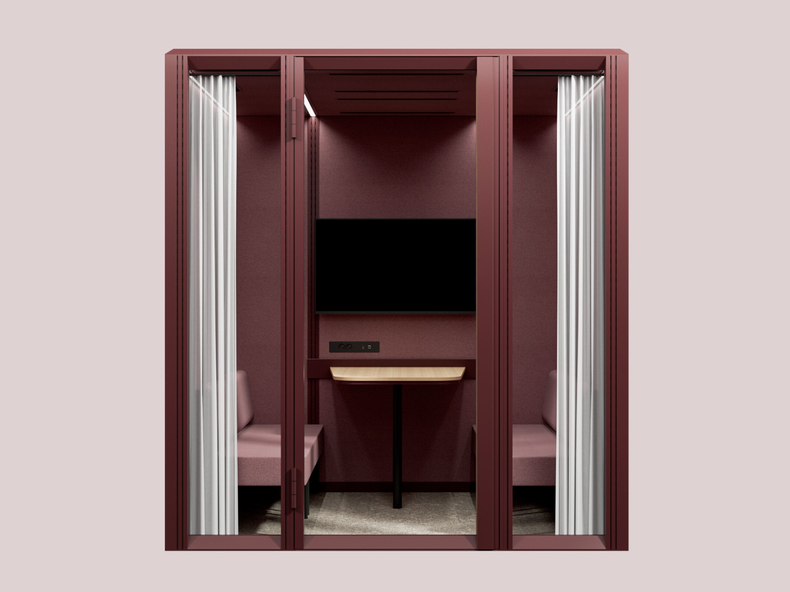 Многосторонняя акустическая офисная кабина со встроенным освещением Mute Modular ARCH-00139350