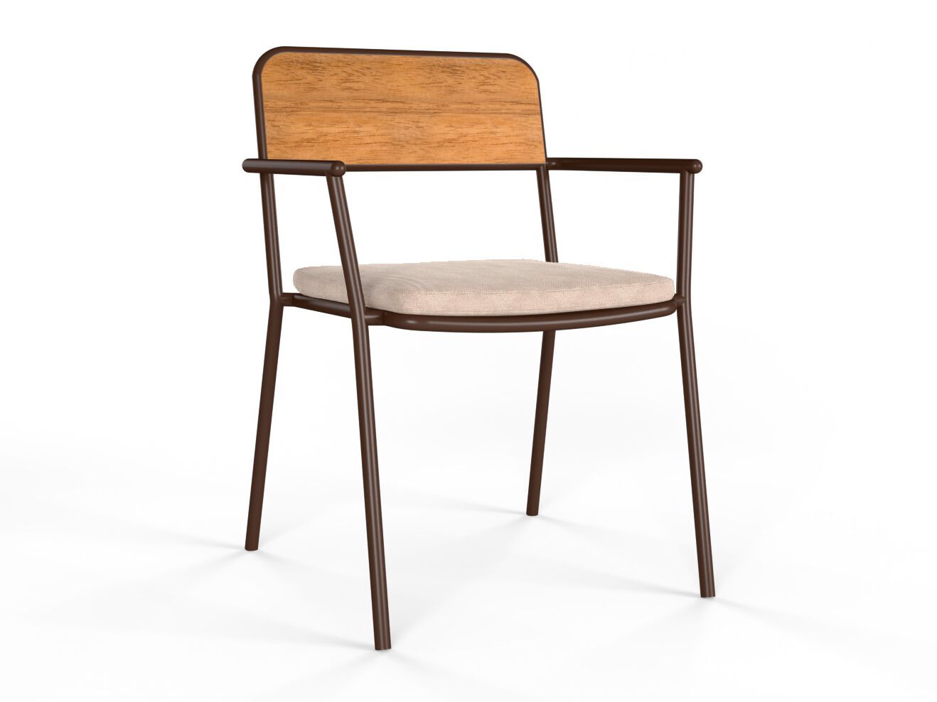 Стул из алюминия и тика YAAZ Edi ARCH-00122283