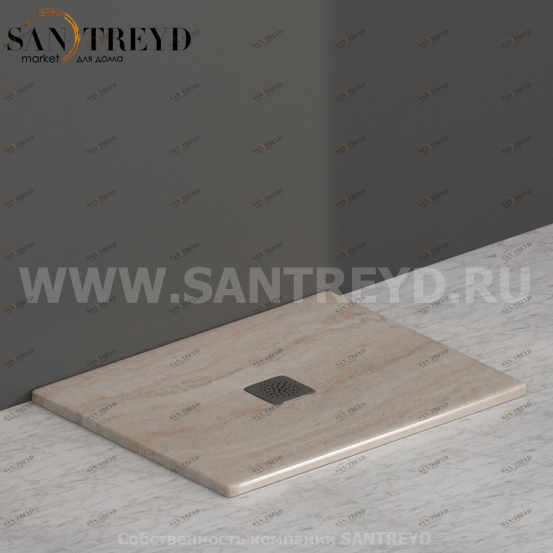 DT072SB Душевой поддон 90x72 керамический Globo Ceramica Globo DOCCIATRE