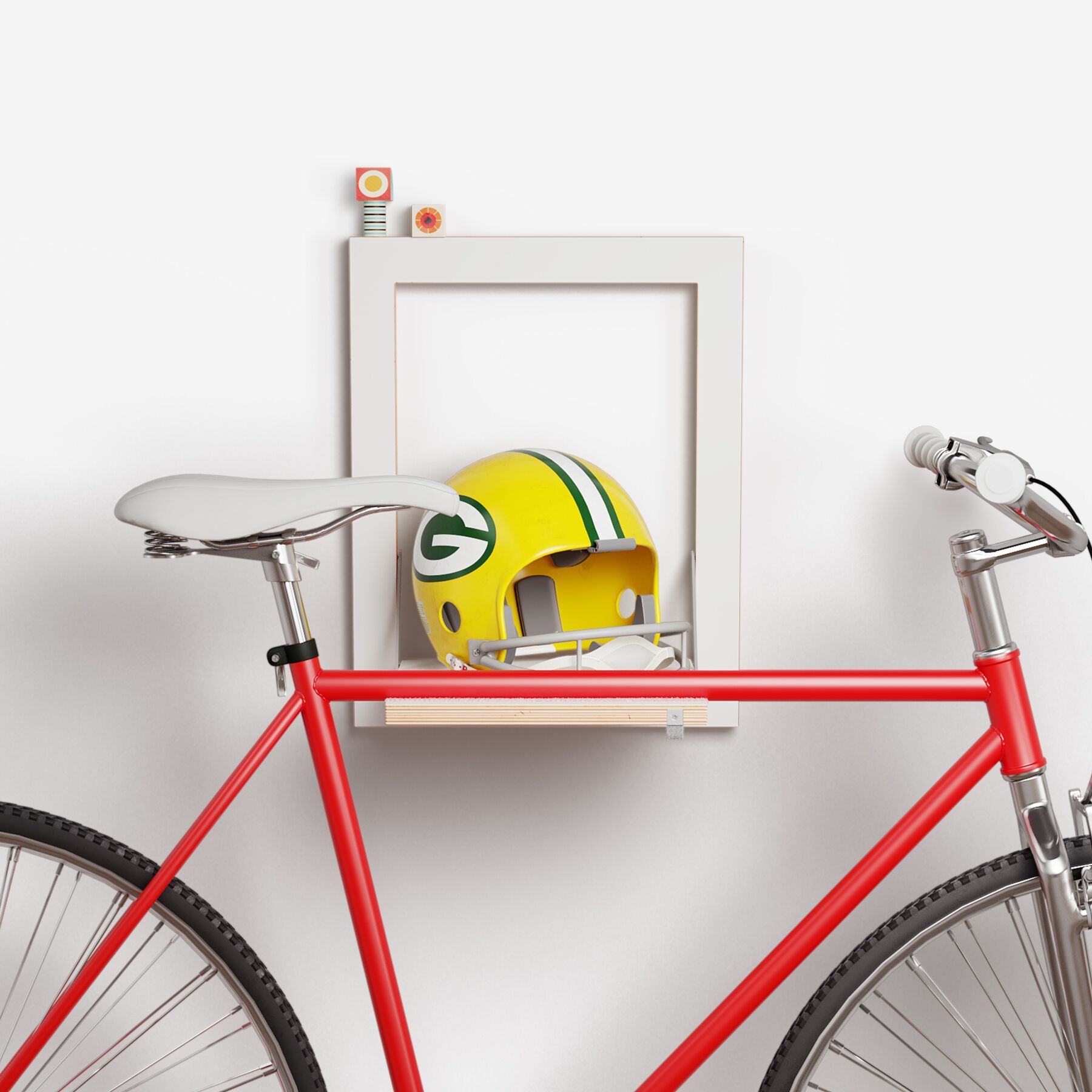 Крытая стойка для велосипедов из фанеры AMBIVALENZ Fläpps Velohäng 50x40-1 ARCH-00138533 - Вид №6