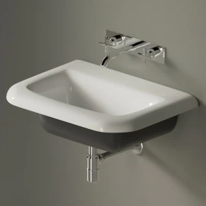 ACER07660RZG Подвесная раковина настенная прямоугольная Agape  серая