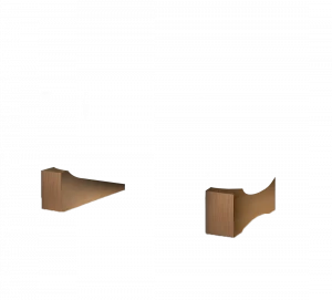 Gentry Home Bexley Cast iron bathtubs with feet Бук натуральный GH100424