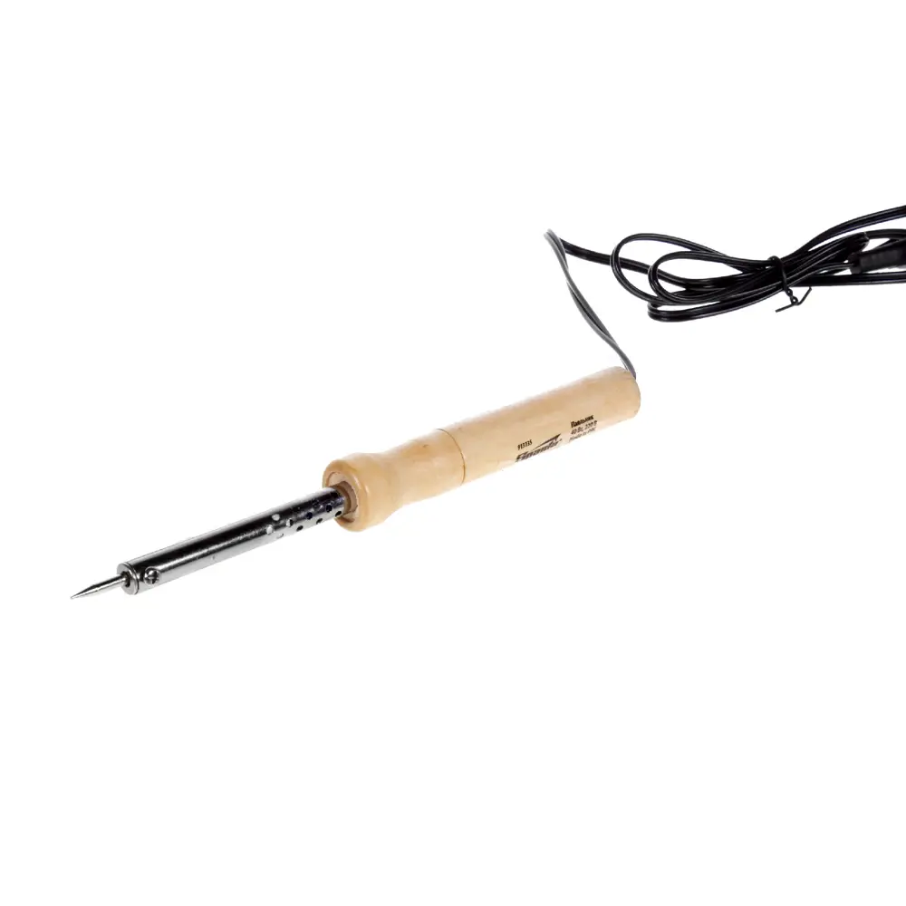 Паяльник Sparta 40 Вт с деревянной рукояткой для точной пайки 16216480 STLM-0006668