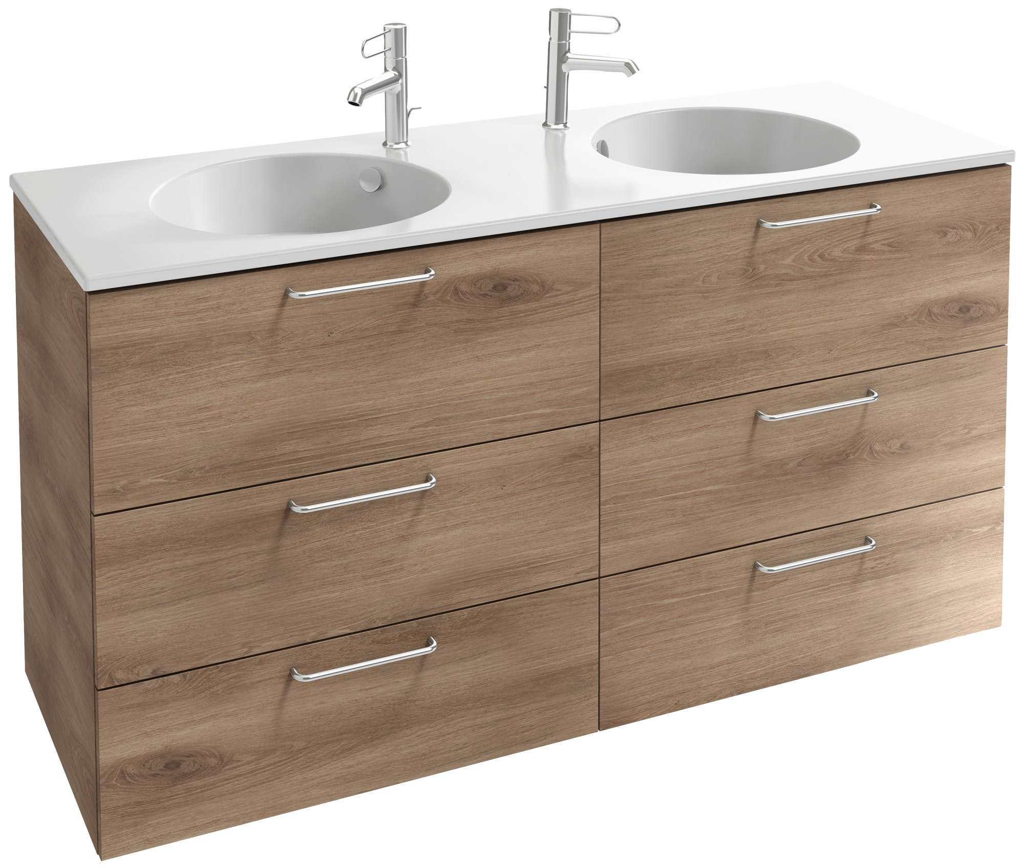 EB2536-R5-N14 Тумба под столешницу 140 см, 6 ящиков, хромированная ручка JACOB DELAFON ODÉON RIVE GAUCHE ODEON RIVE GAUCHE