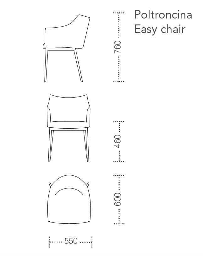Мягкий стул с подлокотниками Ronda Design ARCH-00109479 - Вид №10