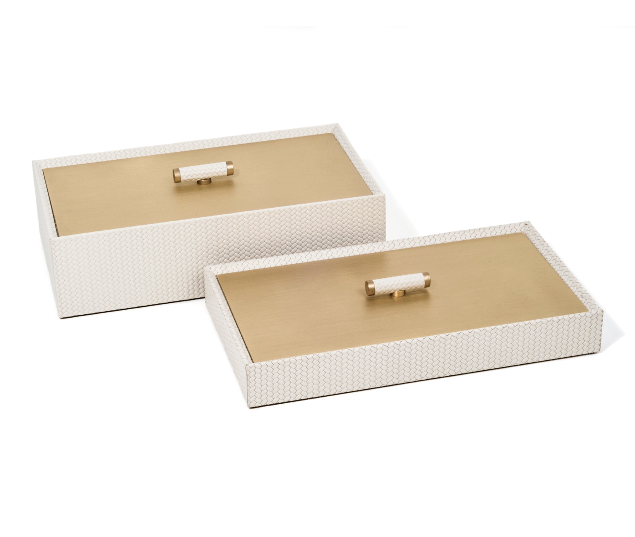 Коробка Iside - 27X15XH4,5 см / металл-хром/ари-кожа_темно-серый Pinetti 00.1240.037.055 - Вид №1