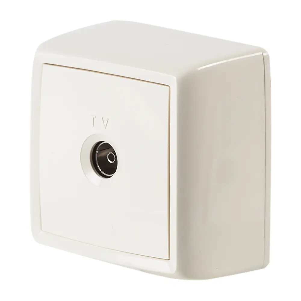 ТВ-Розетка встраиваемая Reone САТ-Г С-1882, цвет слоновая кость STLM-2178512 - Вид №1