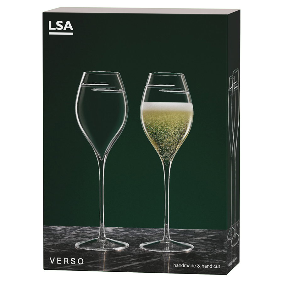 G1530-13-408 Набор бокалов для шампанского signature, verso, 370 мл, 2 шт. LSA International  - Вид №6
