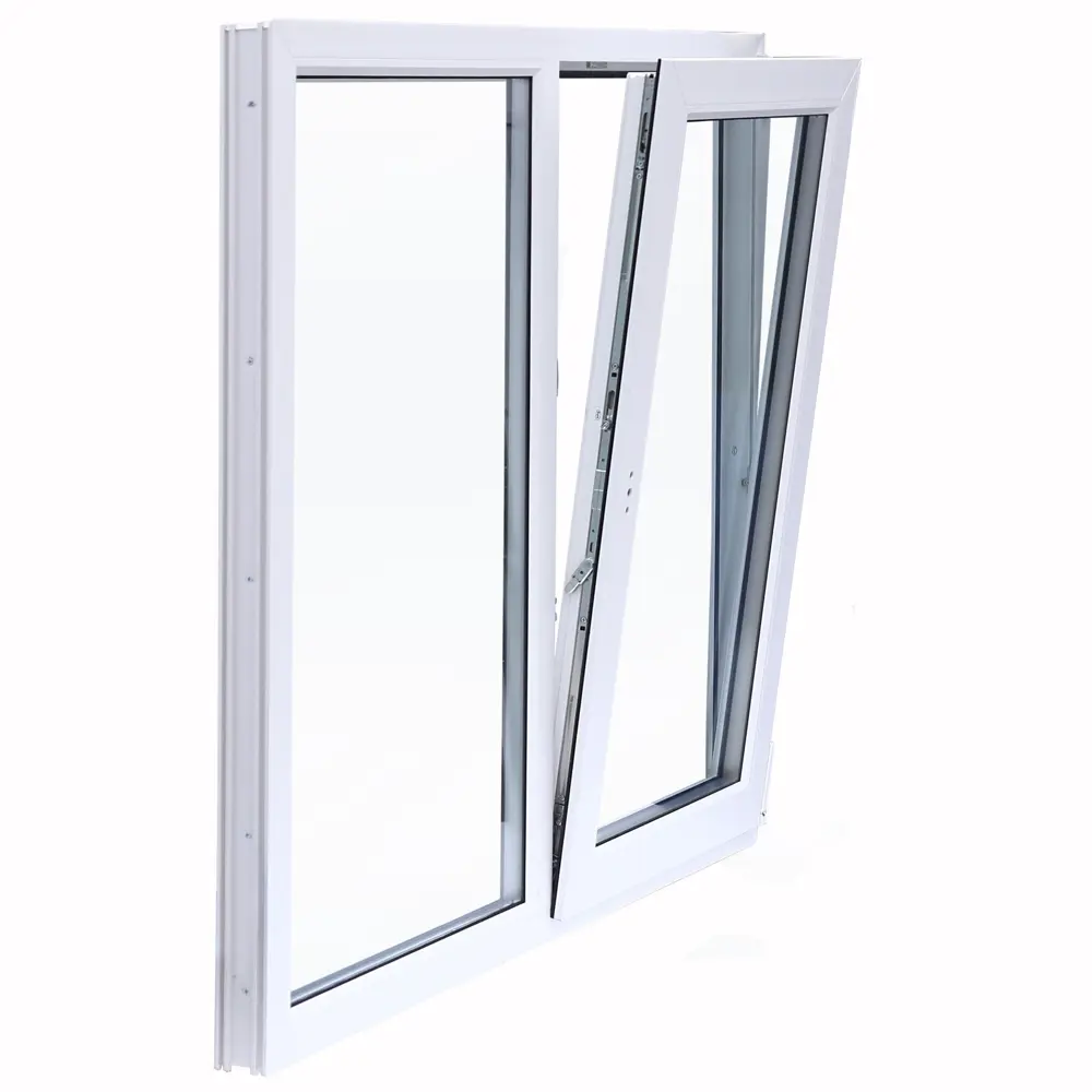 VEKA Двустворчатое пластиковое окно 1270x1200 мм с однокамерным стеклопакетом 83130813 STLM-0039251 - Вид №3