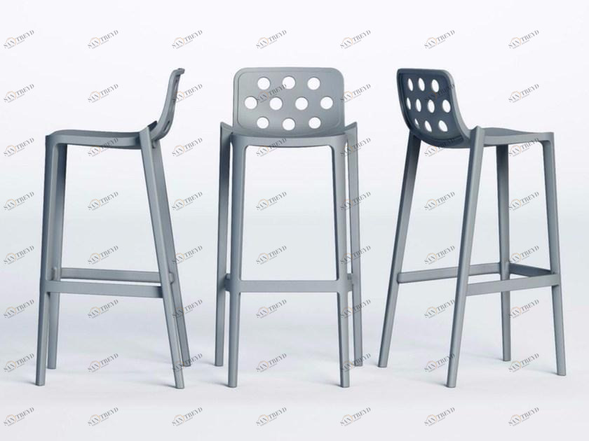 GABER Табурет из технополимера с подставкой для ног  382/a 