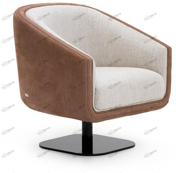 Formitalia Кресло с обивкой из нубука и ткани sun-id-1396109