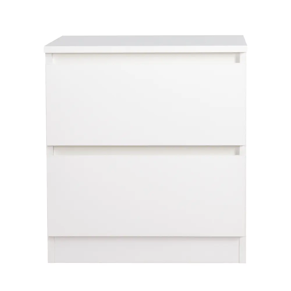 Тумба прикроватная 2 ящика 49x53.8x38.2 см ЛДСП цвет белый Santreyd STLM-2073632 - Вид №2
